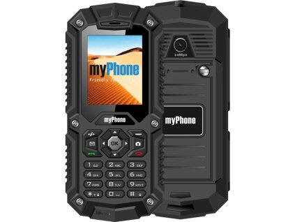 Mobilní telefon myPhone HAMMER DUAL SIM (TELMYHHAMBK) / 2" (5,1 cm) / Bluetooth 2.0 / 1700 mAh / 176 × 144 px / černá / ZÁNOVNÍ