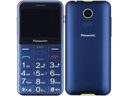 Mobilní telefon Panasonic KX-TU150EXC Dual SIM / 2,4" (6,1 cm) / 320 × 240 px / 1400 mAh / modrá / ZÁNOVNÍ