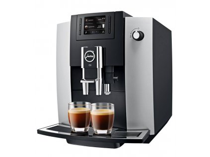 Automatický kávovar Jura E6 / 1450 W / 1,9 l / 15 bar / Platin / ZÁNOVNÍ