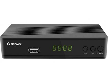 Set-top box Denver DTB-146 / DVB-T2 H.265 / LED displej / černá / ROZBALENO
