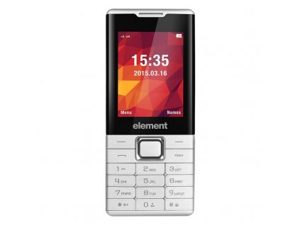 Mobilní telefon Sencor Element P020 / 2,4" / Dual SIM / Bluetooth / stříbrná / ZÁNOVNÍ