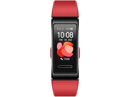 Fitness náramek Huawei Band 4 Pro 55024890 / Bluetooth 4.2 / 5 ATM / červená / ZÁNOVNÍ