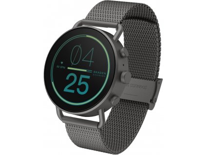 Chytré hodinky Skagen Gen 6 Falster / 8 GB / 41 mm / milánský tah / černá/šedá / ZÁNOVNÍ