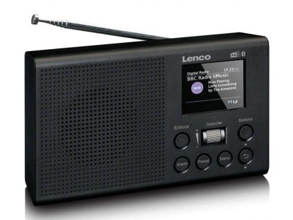 Přenosné rádio Lenco PDR-031BK / DAB+/FM / Bluetooth / černá / ZÁNOVNÍ