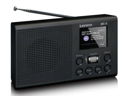 Přenosné rádio Lenco PDR-031BK / DAB+/FM / Bluetooth / černá / ROZBALENO