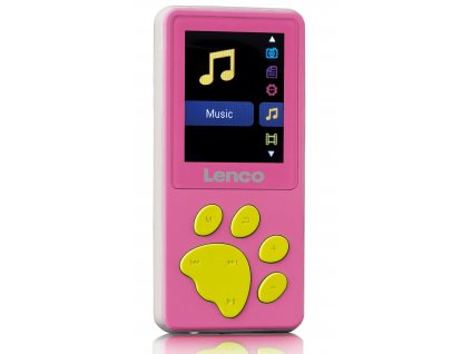 MP3 a MP4 přehrávač Lenco Xemio-560PK / 8 GB / růžová / ROZBALENO