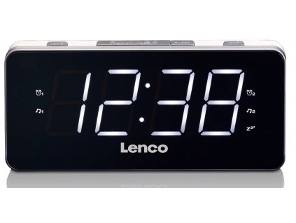 Radiobudík Lenco CR-18 / FM / LED displej / bílá / ROZBALENO