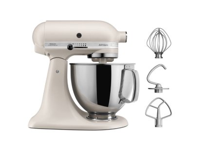 Multifunkční kuchyňský robot KitchenAid Artisan 5KSM125EMH / 300 W / 4,8 l / krémová / ROZBALENO