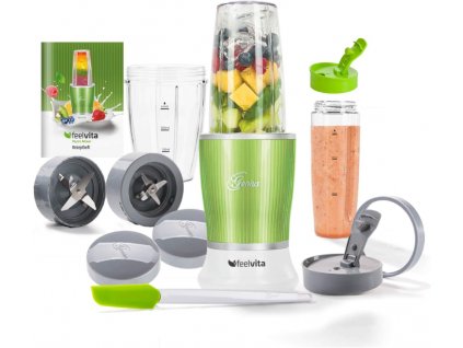 Stolní smoothie mixér Genius Feel Vita / 600 W / 23 000 ot./min. / zelená/bílá