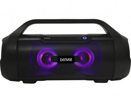 Bezdrátový reproduktor Denver BTG-615 / Bluetooth / 15 W / 3000 mAh / IPX5 / USB / černá / ZÁNOVNÍ