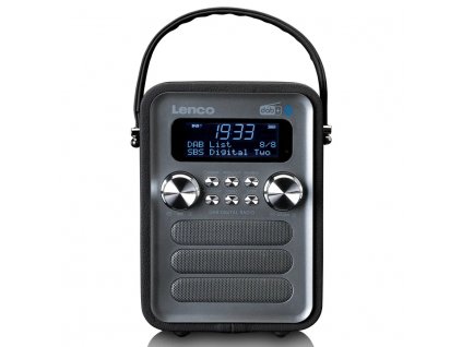 Přenosné rádio Lenco PDR-051BKSI / LCD displej 2" (5,1 cm) / Bluetooth / DAB+/FM / 4 W / černá / ZÁNOVNÍ