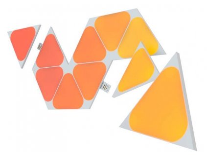 LED světlo Nanoleaf Shapes Triangles Mini Expansion Pack NL48-1001TW-10PK / 1200–6500 K / Bluetooth / Wi-Fi / 10 ks / šedá / ROZBALENO