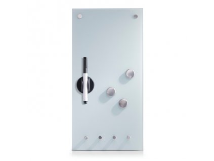 Magnetická popisovací tabule Zeller 11610 / 20 x 40 x 4 cm / sklo / bílá