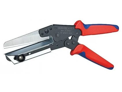 Nůžky na střihání plastů Knipex / délka střihu 11 cm / ocel / červená / černá / modrá