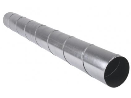 Ventilační potrubí / Ø 15 cm / délka 1 m / ocelový plech / stříbrná / ZÁNOVNÍ