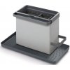 Organizér ke kuchyňskému dřezu Metaltex Tidytex / 24 x 13 x 14 cm / plast / šedá