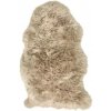 Dekorativní ovčí kůže Esbeco / 80 x 50 cm / 100% pravá kožešina / výška vlasu 5 cm / taupe