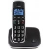 Bezdrátový telefon Fysic FX-6000 Dect / 2" (5 cm) / 500 mAh / budík / modré podsvícení / hands-free / černá / ROZBALENO