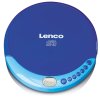 Přenosný CD přehrávač Lenco CD-011BU / LCD displej / modrá