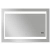 Zrcadlo s LED osvětlením DSK Silver Futura / 100 x 70 cm / dotykový spínač / neutrální bílá / POŠKOZENÝ OBAL