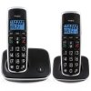 Bezdrátový Dect telefon Fysic FX-6020 Senior / 2 sluchátka / hands-free / černá / ROZBALENO