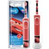 Dětský elektrický zubní kartáček Oral-B Kids Cars / od 3 let / měkká vlákna / akumulátorová baterie / červená / POŠKOZENÝ OBAL