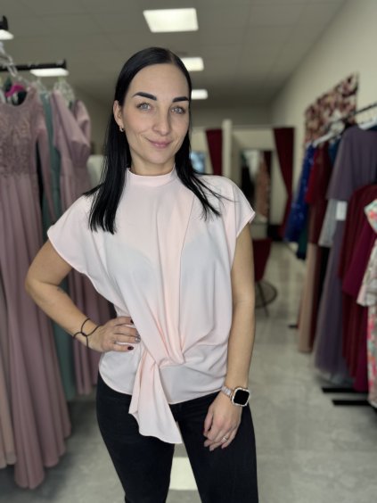 Meruňková halenka s křížením