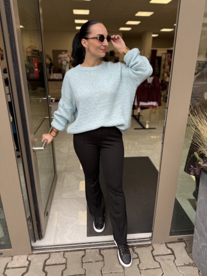 Oversize pletený svetr BABY BLUE