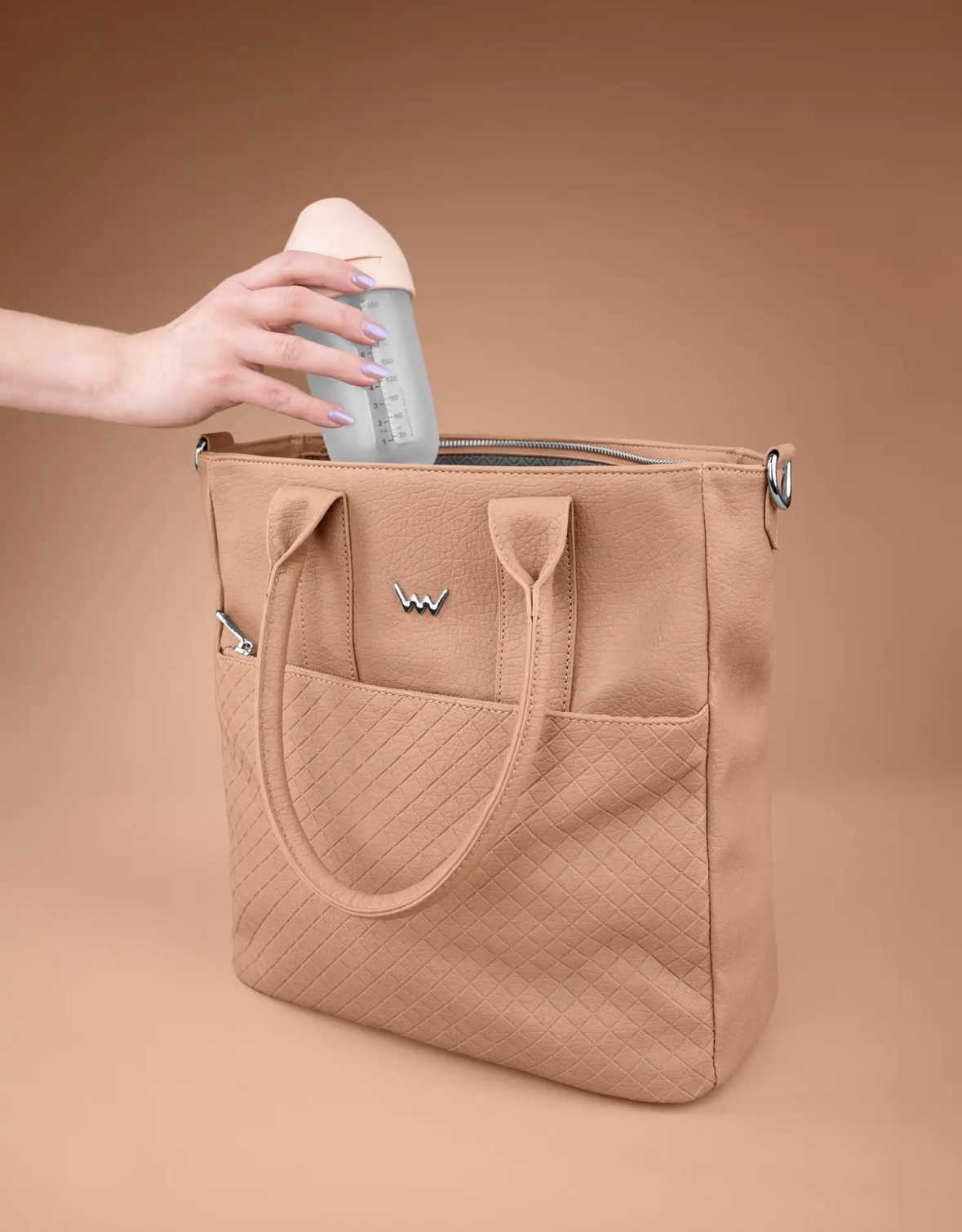 Levně VUCH Inara Creme prostorná kabelka na kočárek