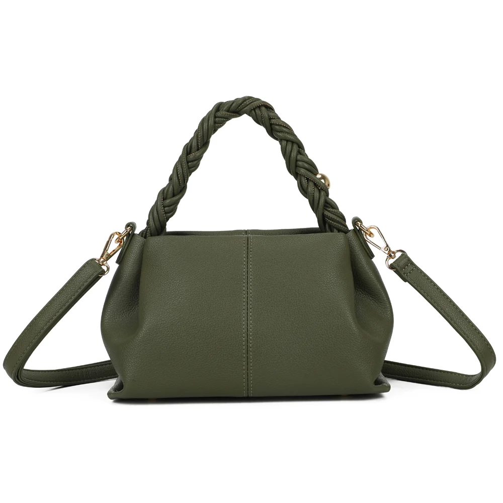 Elegantní dámská khaki kabelka LA CORDÉLIA