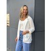 Lehké nemačkavé sako BASIC WHITE