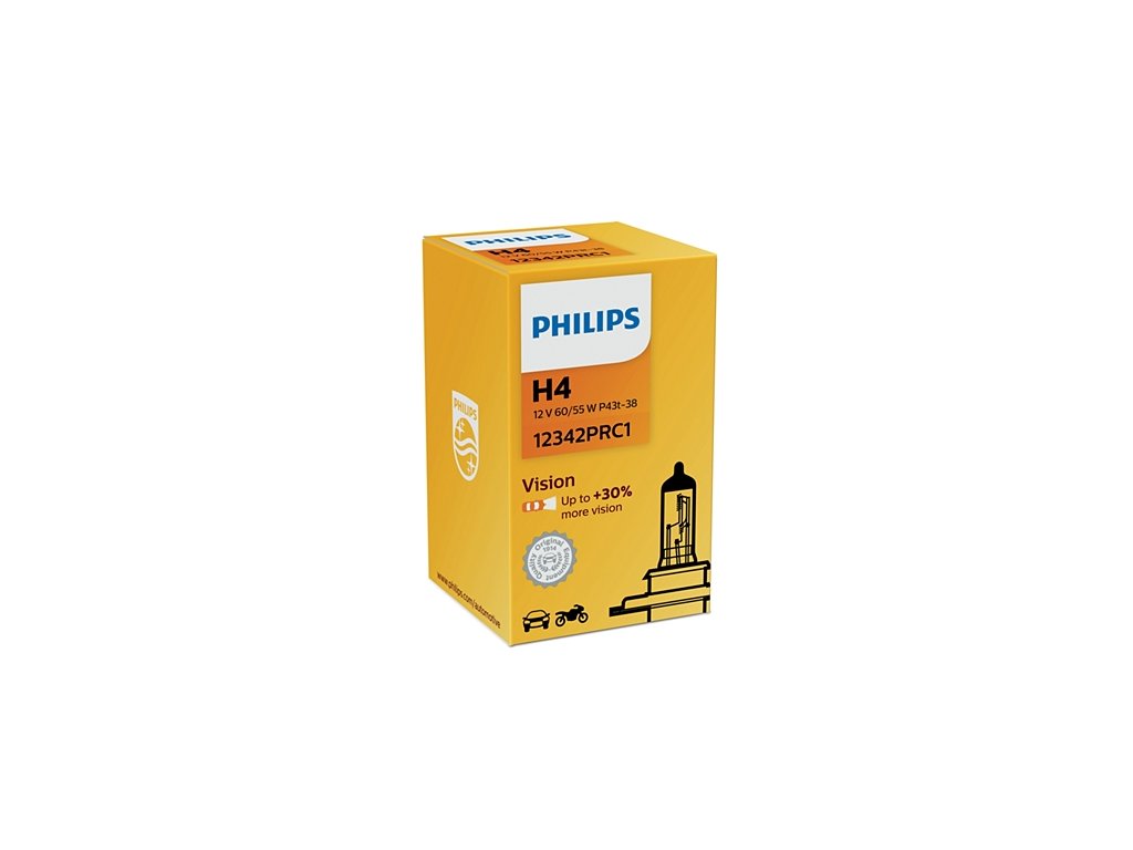 12342PRC1 H4 12V 55W Vision Philips (1ks)