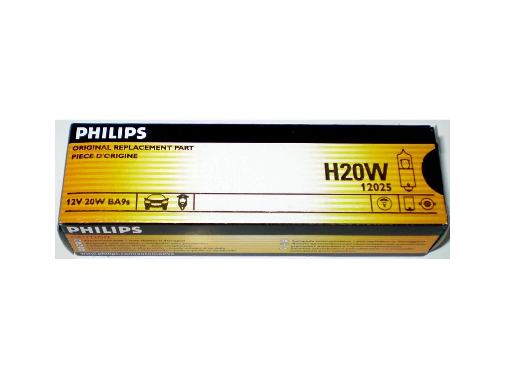 12025CP H20W 12V 20W BA9S Philips DOPRODEJ 9 KS