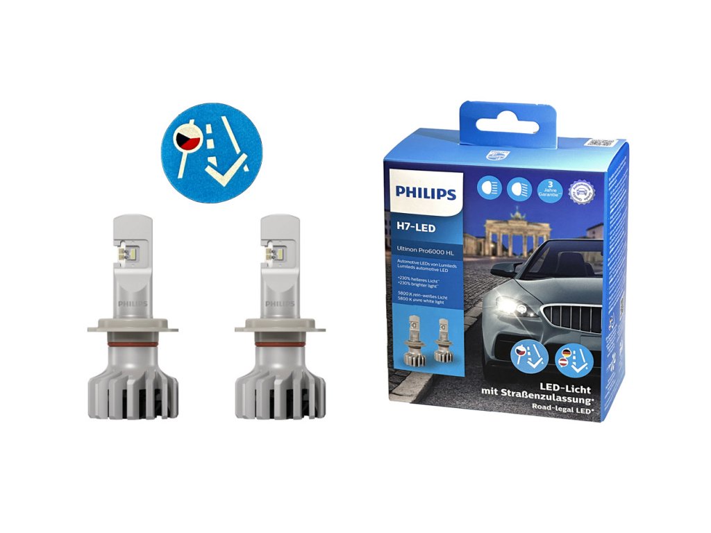 H7: Philips 11972U6000X2 Ultinon PRO6000 LED Bulbs – HID CONCEPT