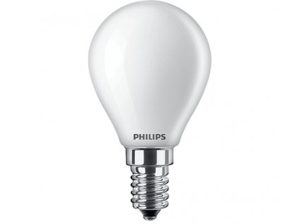 4.3-40W E14 827 P45 FR G ND 470Lm LED žárovka kapka matná filament Classic Philips