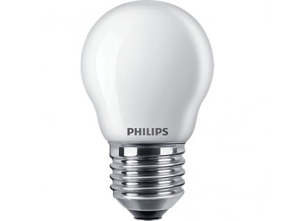 4.3-40W E27 827 P45 FR G ND 470Lm LED žárovka kapka matná filament Classic Philips