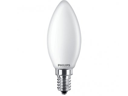 6.5-60W E14 840 B35 FR G ND 806Lm LED žárovka svíčka matná filament Classic Philips