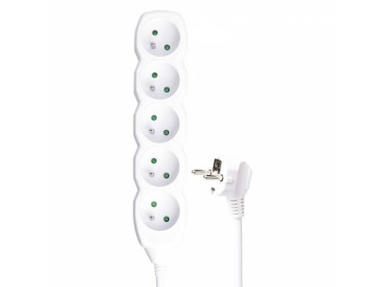 EMOS P0515 Prodlužovací kabel bílý 5 zásuvek 5m