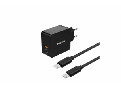 DLP2621C/12 Nabíječka do sítě USB-A/USB-C + kabel USB-C/USB-C Philips