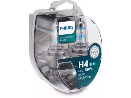 12342XVPS2 H4 12V 55W X-treme Vision Pro150 Philips (set 2ks)