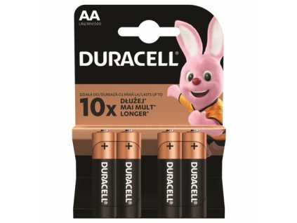 Duracell Basic AA/LR6 4KS MN1500 tužkové alkalické baterie