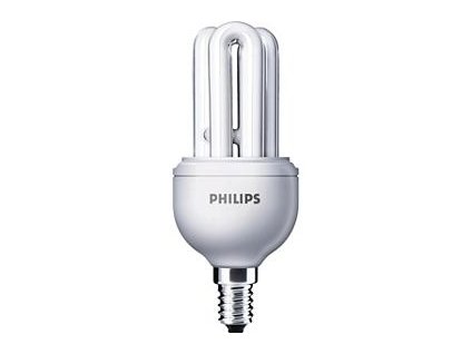 11W E14 WW 827 600Lm 2700K Úsporná žárovka Genie Philips DOPRODEJ 121KS