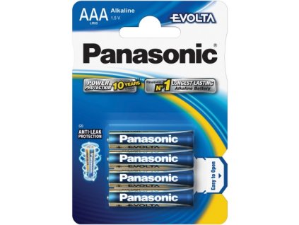 Panasonic Evolta AAA/LR03 4KS MN2400 mikrotužkové alkalické baterie