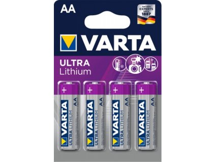 Varta Ultra Lithium AA/LR6 4KS FR14505 tužkové lithiové baterie