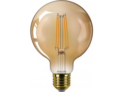 25W E27 818 G95 NDSRT Amber 1PF 1800K 250Lm LED žárovka Classic GOLD PHILIPS