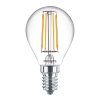 4.3-40W E14 827 P45 CL G ND 470Lm LED žárovka kapka filament Classic Philips