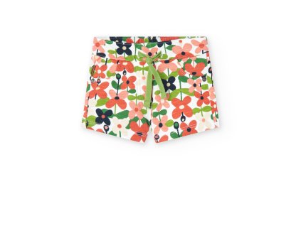 Kraťasy s květy, bavlna, dívka, Boboli