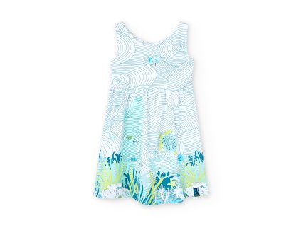 Letní šaty na ramínka, mořský svět, dívka, Boboli