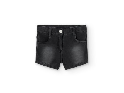 Kraťasy denim, černá barva, dívka, Boboli