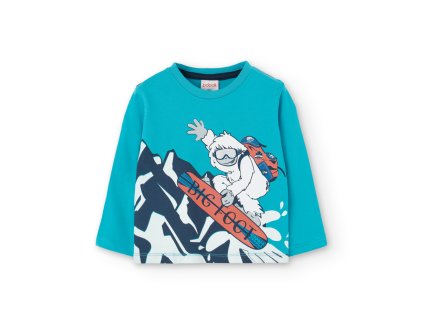 Triko s dlouhým rukávem, snowboard, kluk, Boboli